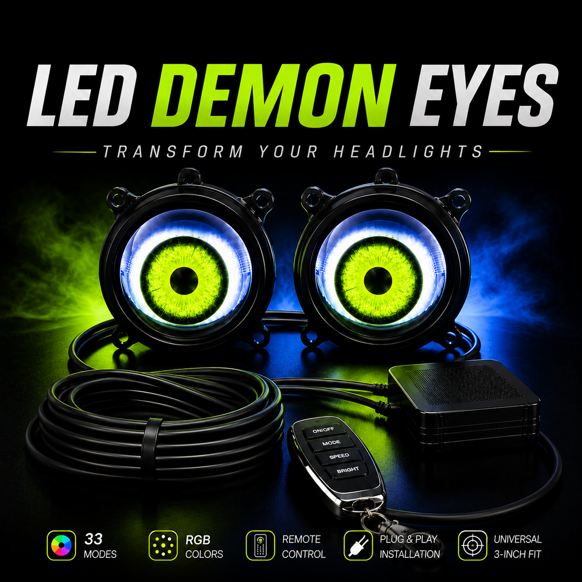 Neon Blinket™- RGB Headlight Eyes